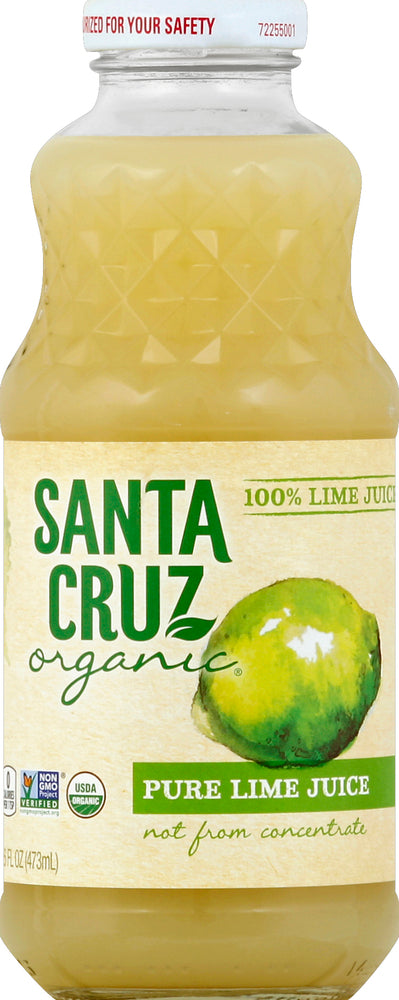 Santa Cruz Organic, Fruit Juice Pure Lime, 16 Oz