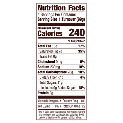 Pepperidge Farm Apple Turnovers 4 ea