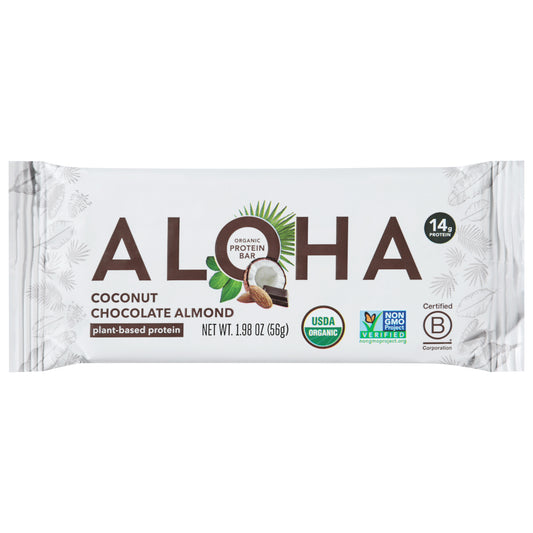 Aloha Organic Coconut Chocolate Almond Protein Bar 1.98 oz
