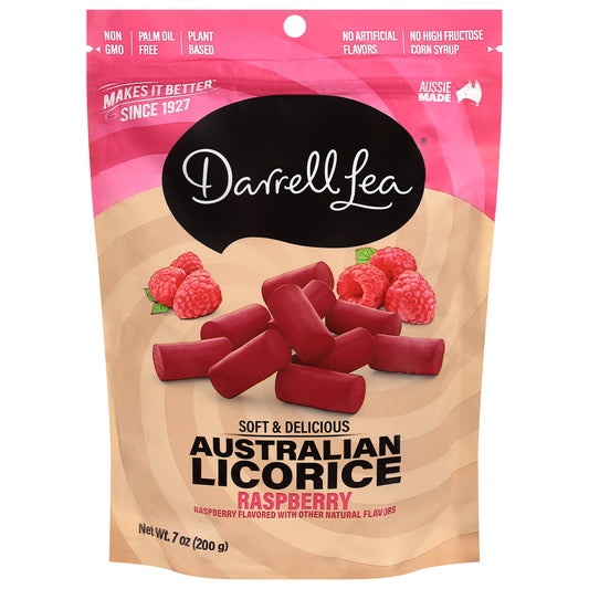 Darrell Lea Australian Raspberry Licorice 7 oz