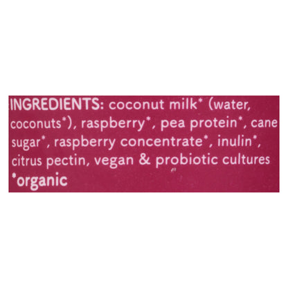 Cocojune Organic Greek-Style Cultured Coconut Raspberry Yogurt 5 oz