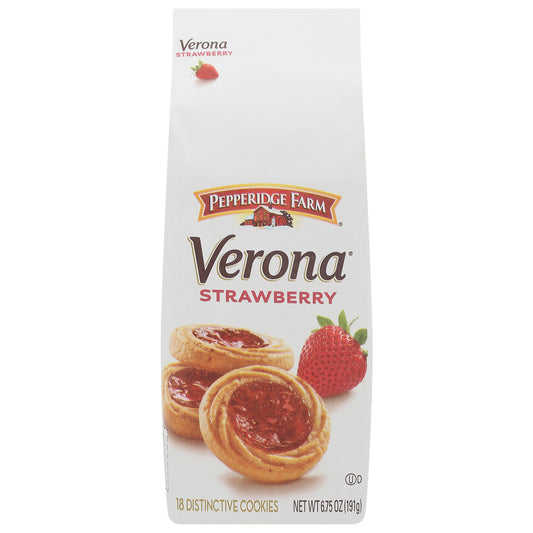 Pepperidge Farm Verona Strawberry Cookies 18 ea
