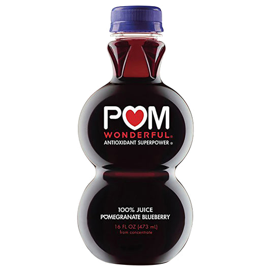 POM Wonderful Antioxidant Superpower Pomegranate Blueberry 100% Juice 16 oz
