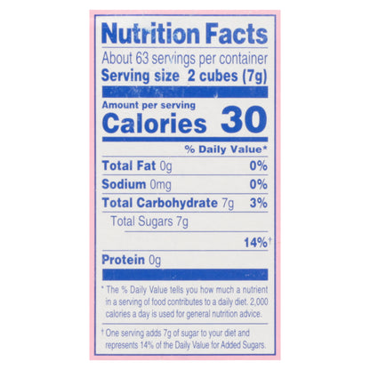 C&H Premium Pure Cane Sugar Cubes 126 Count 1 lb