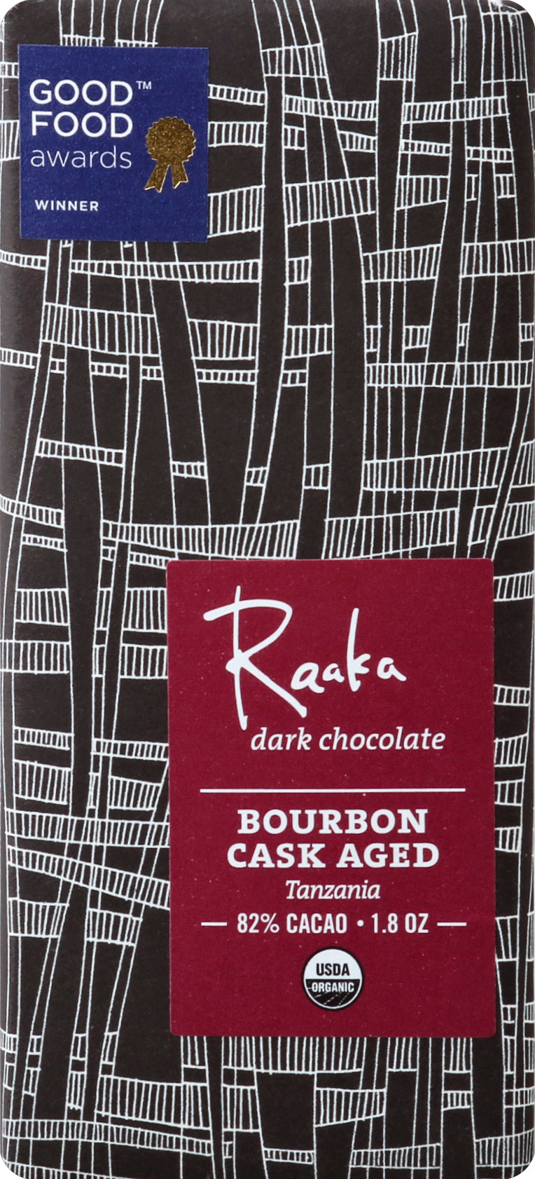 Raaka RAAKA DARK CHOC BOURBON CASK AGE 1.8 OZ