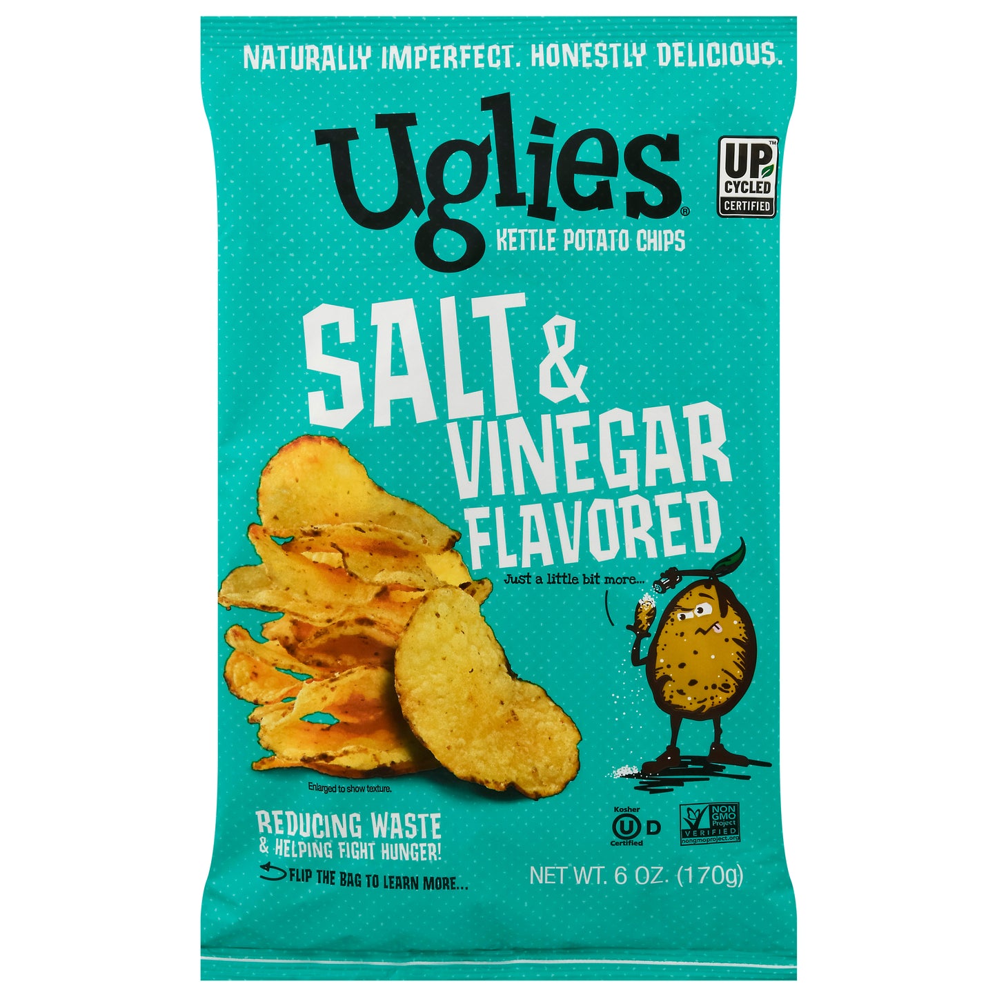 Uglies Salt & Vinegar Flavored Kettle Potato Chips 6 oz