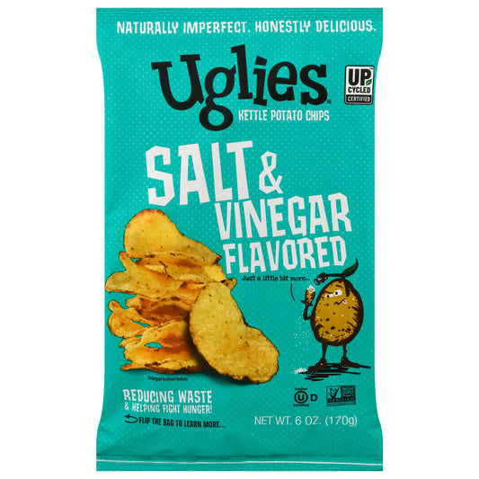 Uglies Salt & Vinegar Flavored Kettle Potato Chips 6 oz