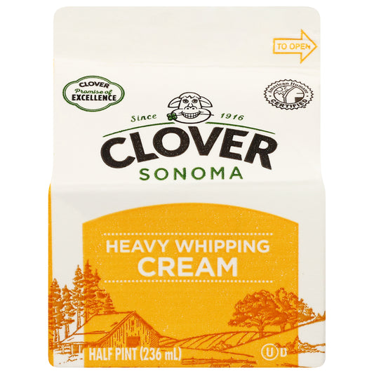 Clover Sonoma Heavy Whipping Cream 0.5 pt
