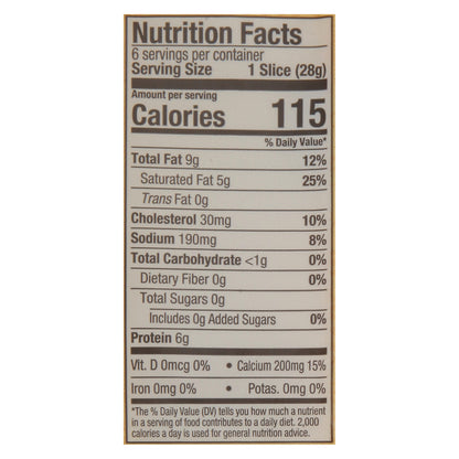 Clover Sonoma Organic Medium White Cheddar Cheese 6 ea