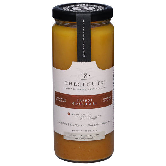 18 Chestnuts Carrot Ginger Dill Soup 16 oz