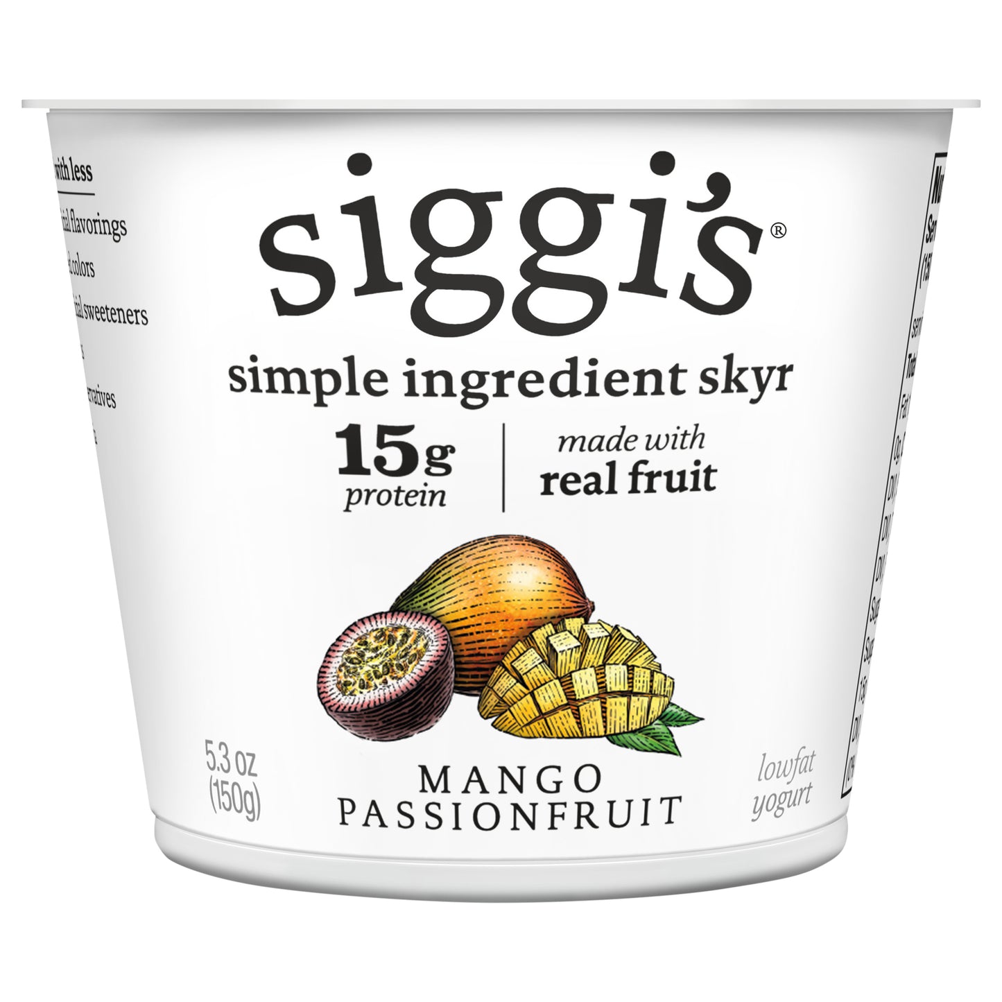 siggi’s® Icelandic Skyr Lowfat Yogurt, Mango Passionfruit, 5.3 oz.