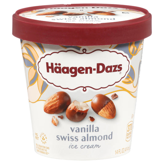 Haagen-Dazs Vanilla Swiss Almond Ice Cream 14 fl oz
