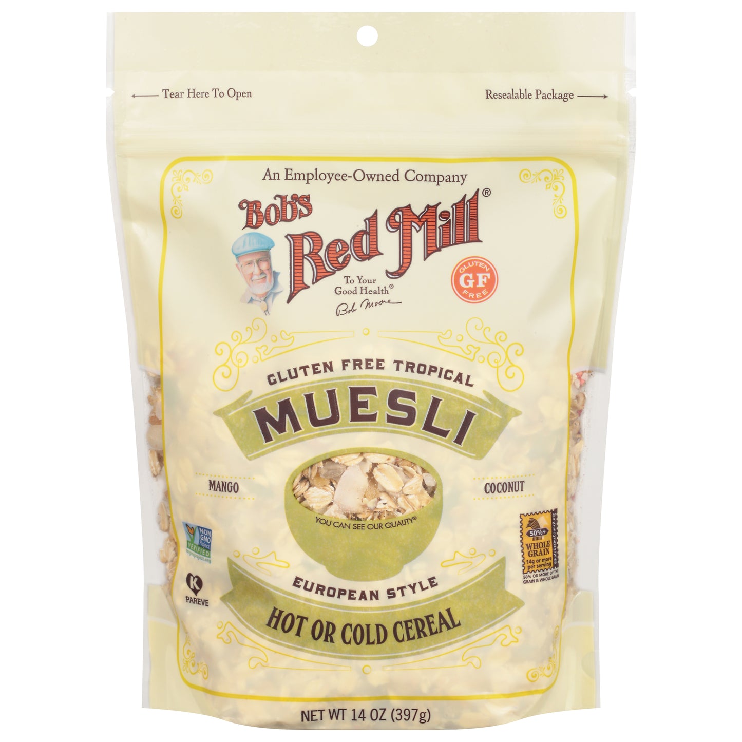 Bob's Red Mill Tropical European Style Gluten Free Tropical Muesli 14 oz