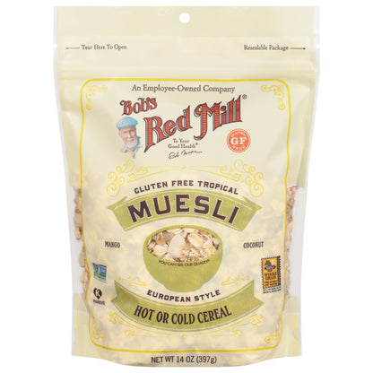 Bob's Red Mill Tropical European Style Gluten Free Tropical Muesli 14 oz