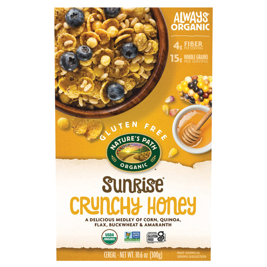 Nature's Path Organic Crunchy Sunrise Honey Cereal 10oz Box