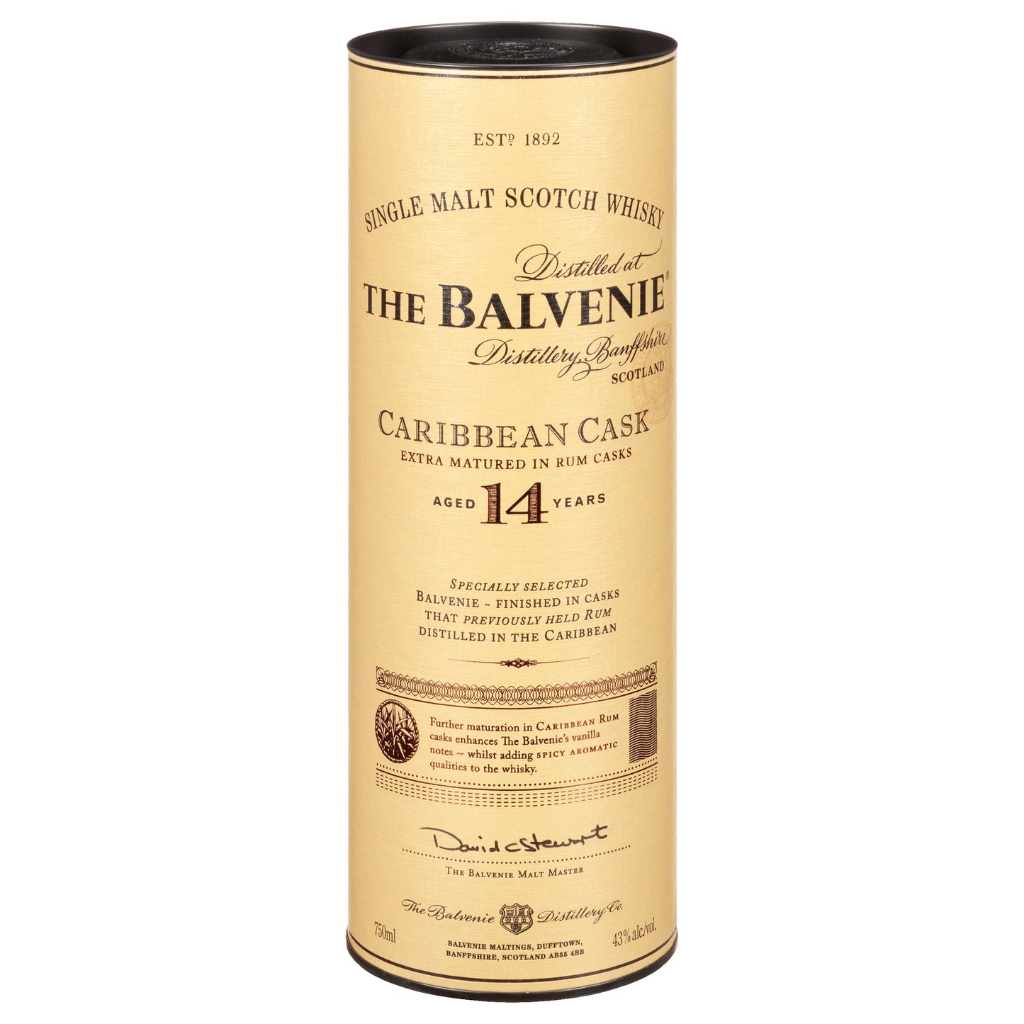 The Balvenie Caribbean Cask 14 Year Old Single Malt Scotch Whisky 750 ml