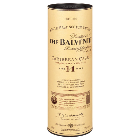 The Balvenie Caribbean Cask 14 Year Old Single Malt Scotch Whisky 750 ml