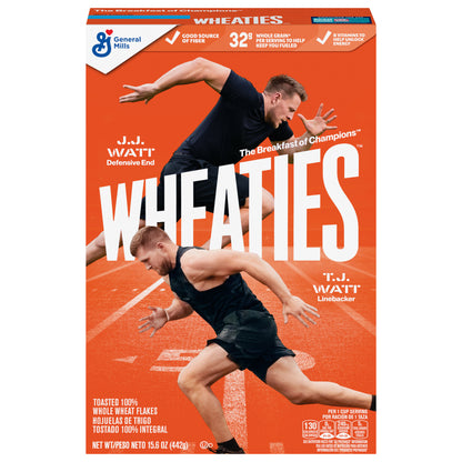 Wheaties Breakfast Cereal, Breakfast of Champions, 100% Whole Wheat Flakes, 15.6 oz