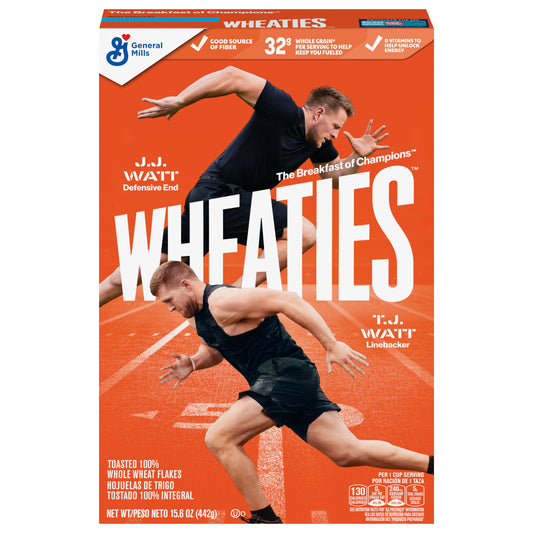 Wheaties Breakfast Cereal, Breakfast of Champions, 100% Whole Wheat Flakes, 15.6 oz