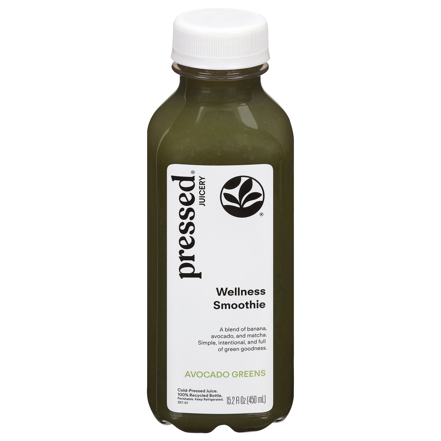Pressed Juicery Avocado Greens Wellness Smoothie 15.2 fl oz