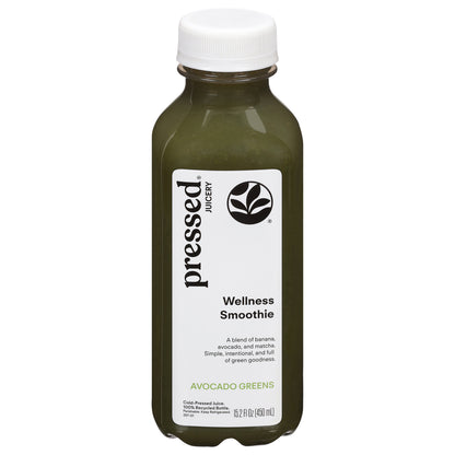 Pressed Juicery Avocado Greens Wellness Smoothie 15.2 fl oz
