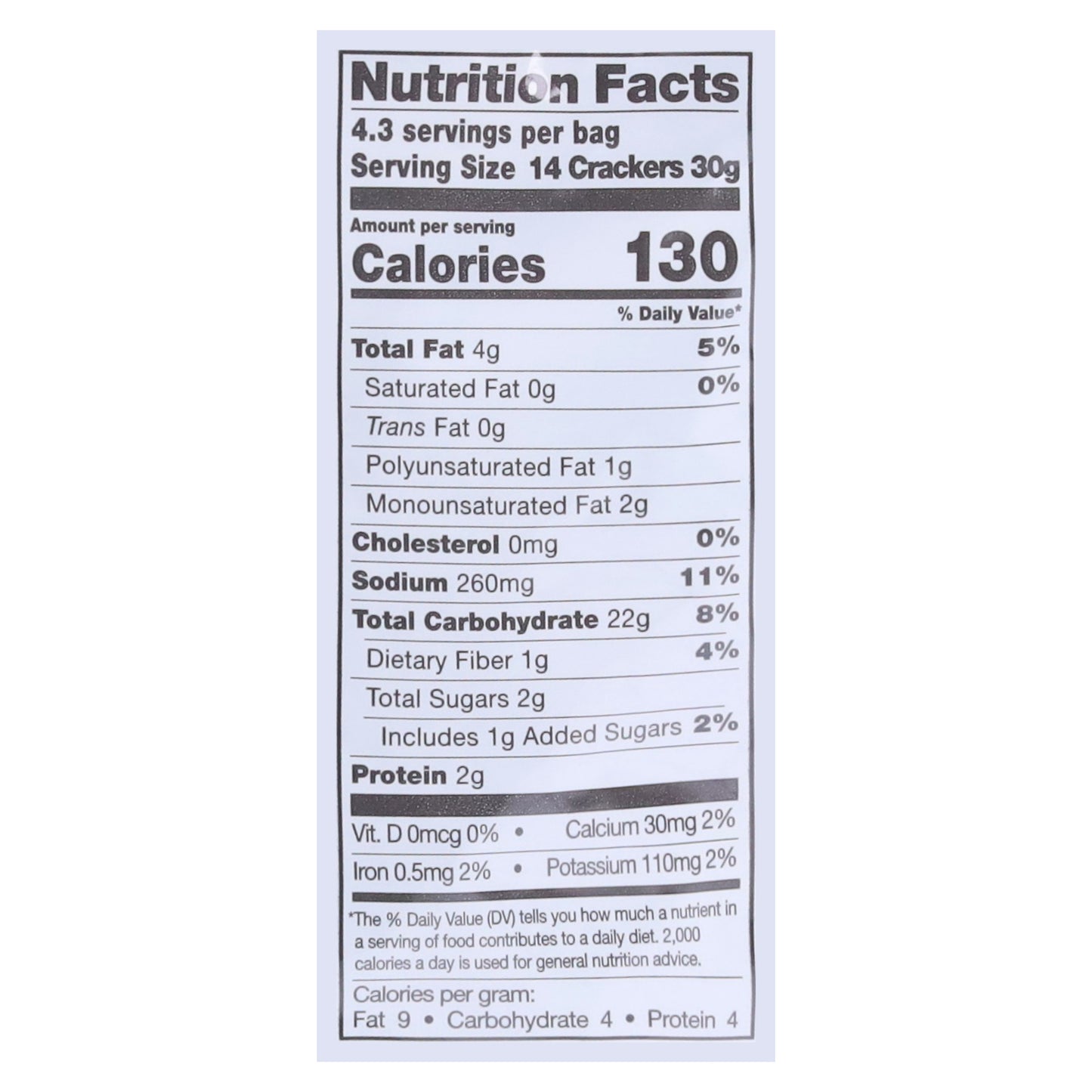 Milton's Gluten Free Crispy Sea Salt Crackers 4.5 oz