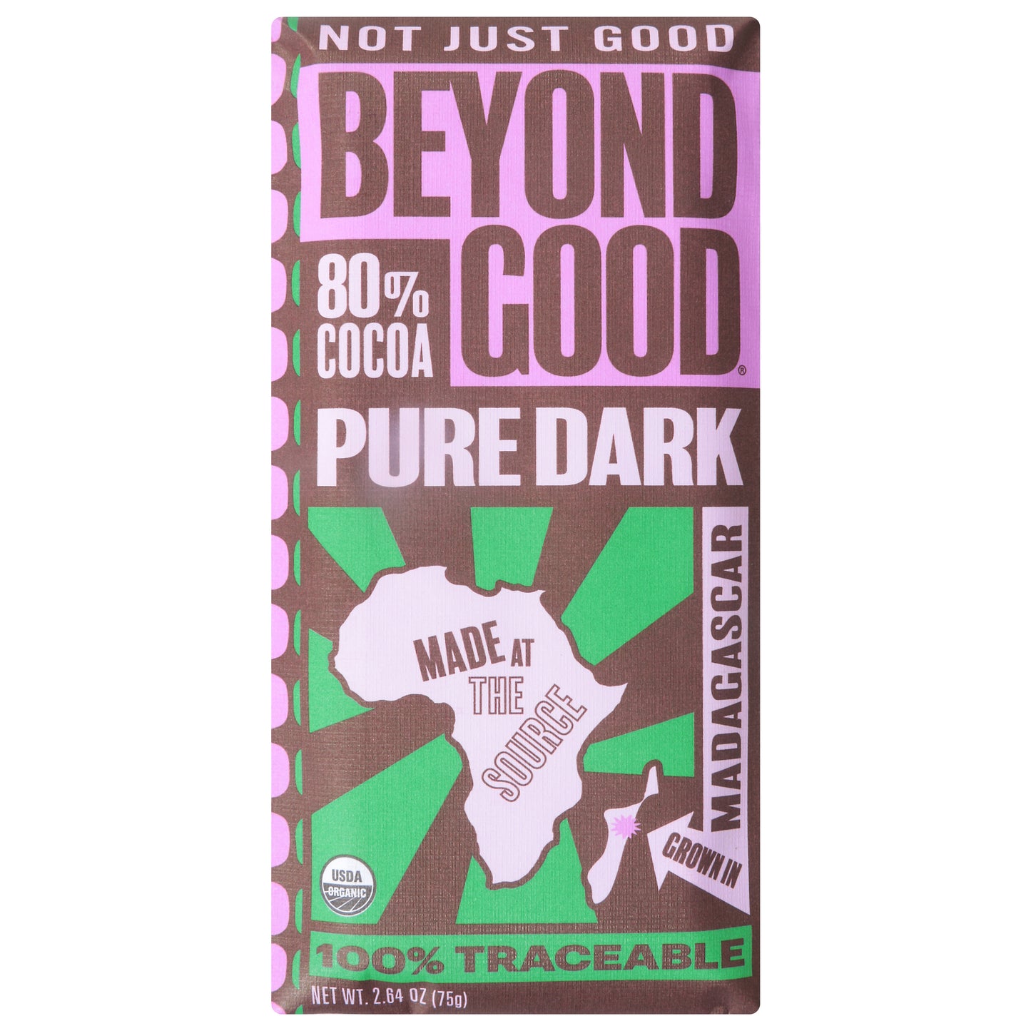 Beyond Good 80% Cocoa Pure Dark Chocolate 2.64 oz