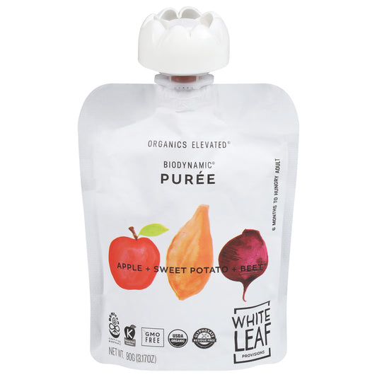 White Leaf Provisions Apple + Sweet Potato + Beet Toddler Baby Food 3.17 oz