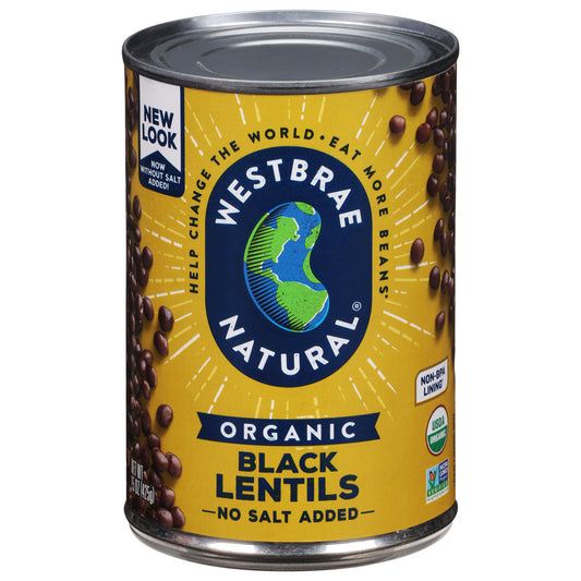 Westbrae Natural Organic Black Lentils 15 oz