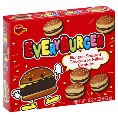 Bourbon Everyburger Burger-Shaped Chocolate Filled Cookies 2.32 oz