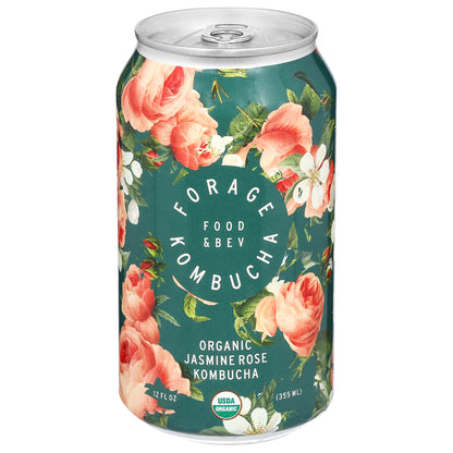 Forage Kombucha Organic Jasmine Rose Kombucha 12 fl oz