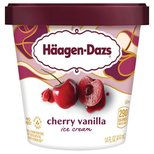 Haagen Dazs® Cherry Vanilla Ice Cream Ice Cream, 14 fl Oz