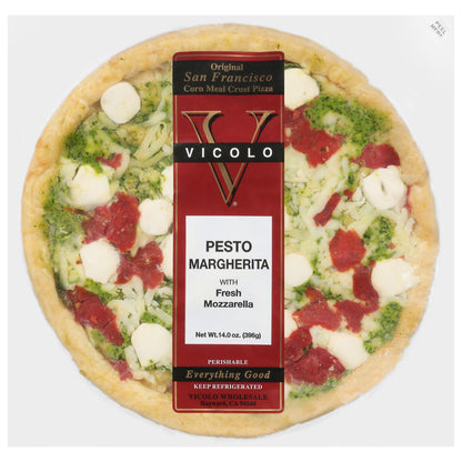 Vicolo Corn Meal Crust Pesto Margherita Pizza 14.0 oz
