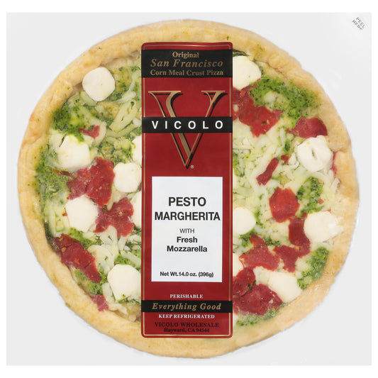Vicolo Corn Meal Crust Pesto Margherita Pizza 14.0 oz