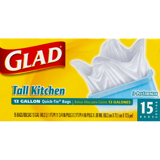 Glad Tall Kitchen Bags 15 ea