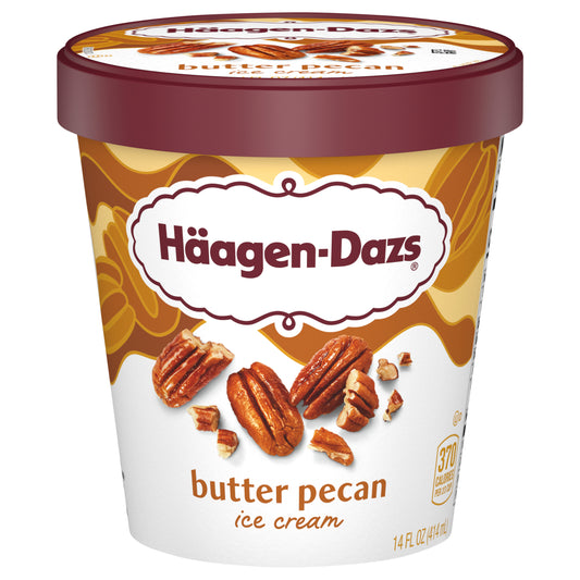Haagen-Dazs Butter Pecan Ice Cream 14 fl Oz