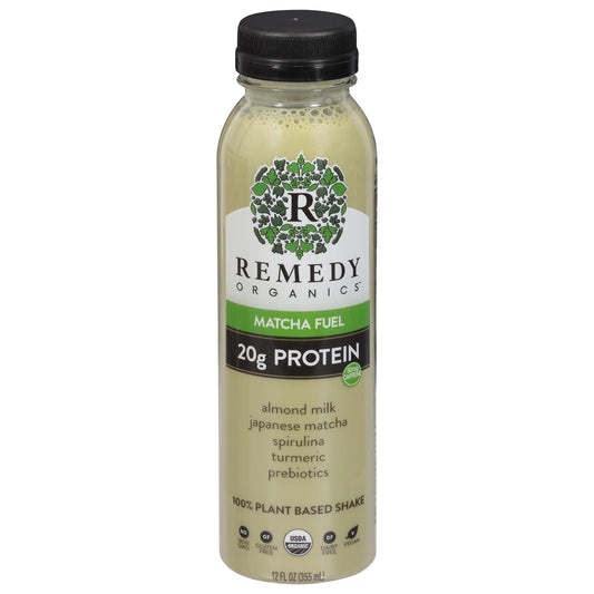 Remedy Organics 100% Plant Based Matcha Fuel Shake 12 fl oz
