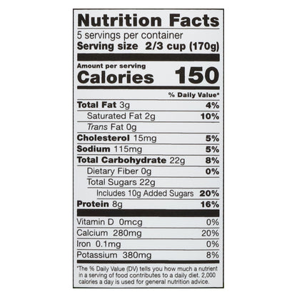Clover Sonoma Lowfat 1.5% Milkfat Organic Vanilla Yogurt 32 oz