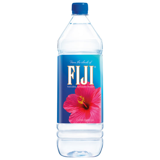 FIJI Natural Artesian Bottled Water 1.5 Liters / 50.7 Fl Ounce (Single Bottle)