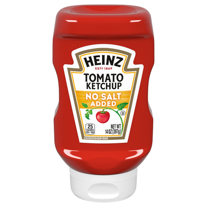 Heinz No Salt Added Tomato Ketchup 14 oz. Bottle