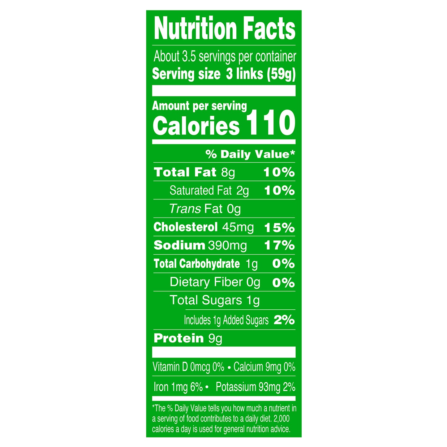 Applegate Natural Chicken & Sage Breakfast Sausage Links, 7oz (Frozen)