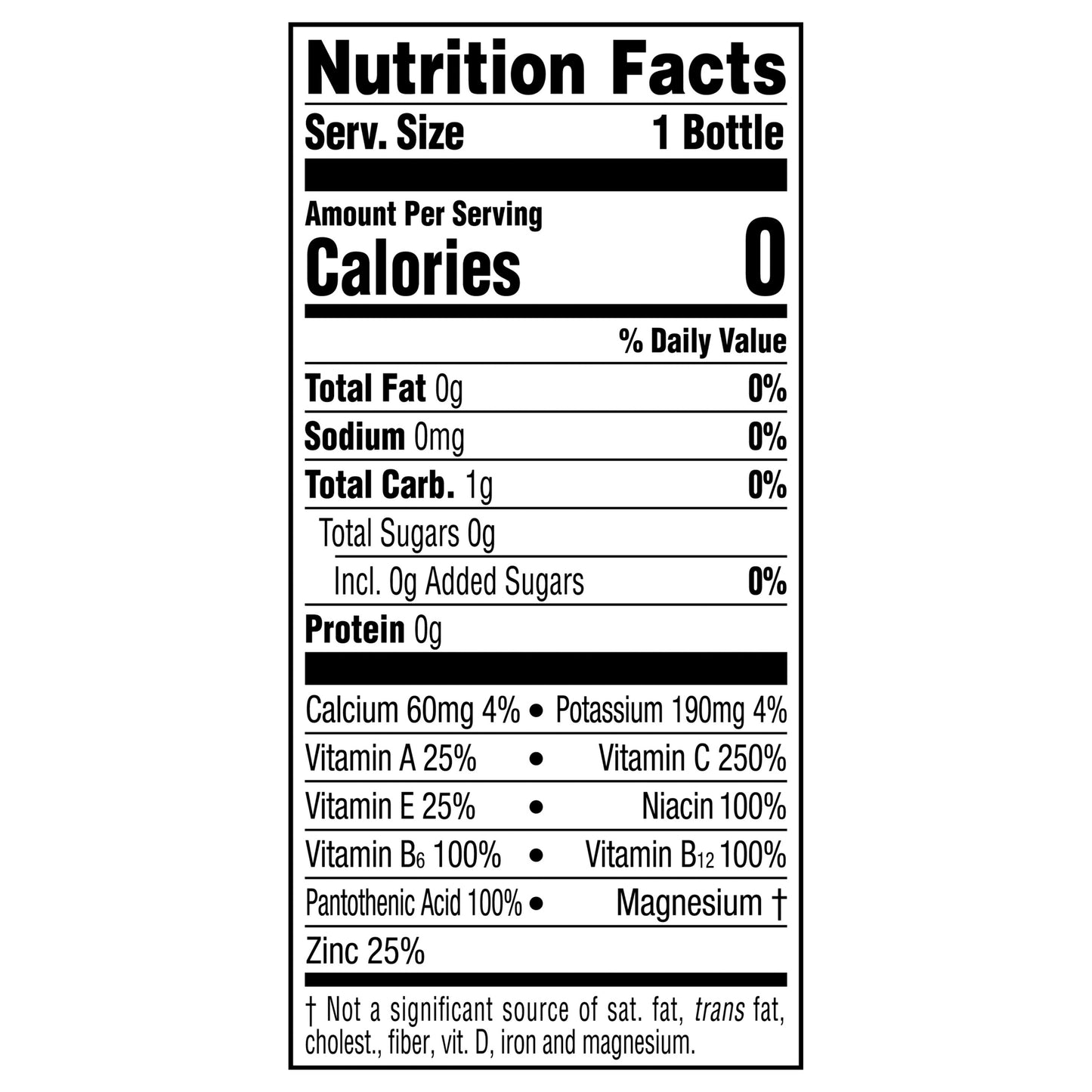 vitaminwater zero sugar rise Bottle, 20 fl oz