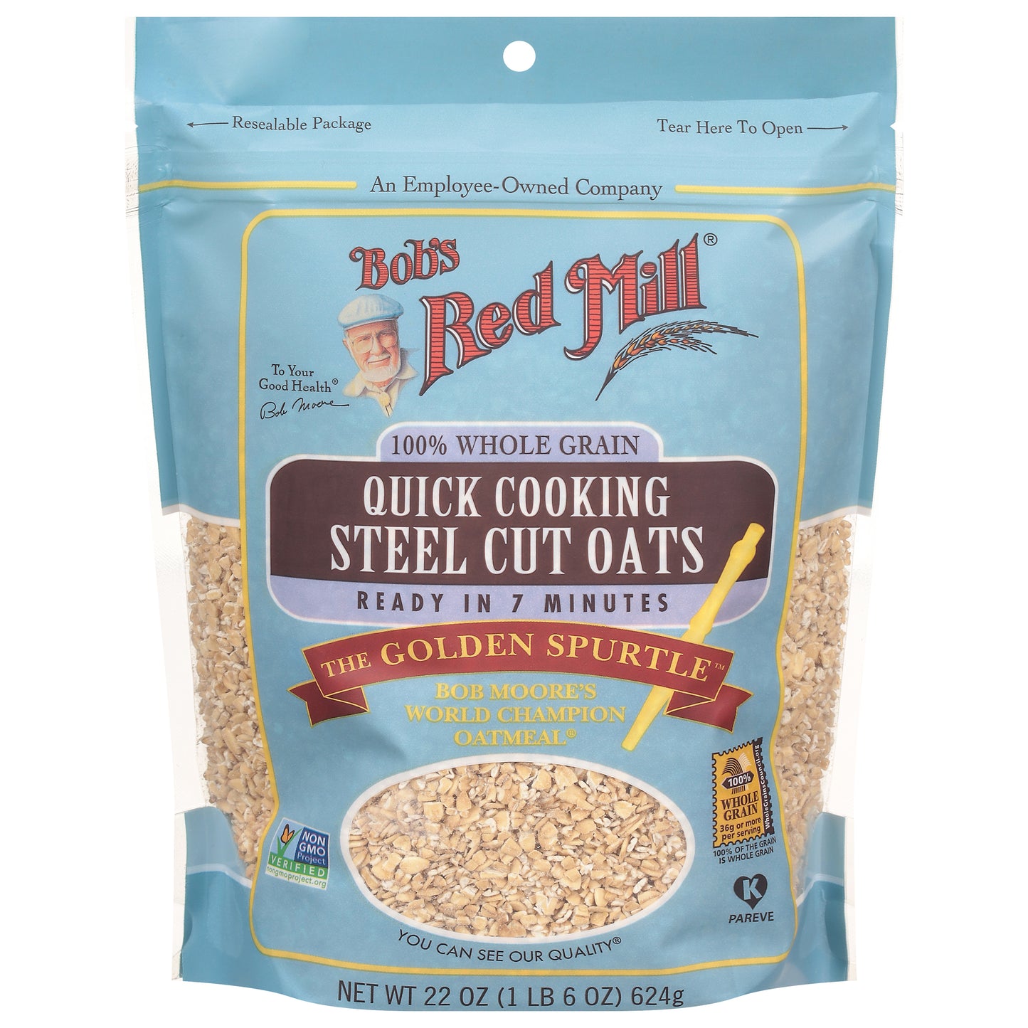 Bob's Red Mill Quick Cooking Steel Cut Oats 22 oz