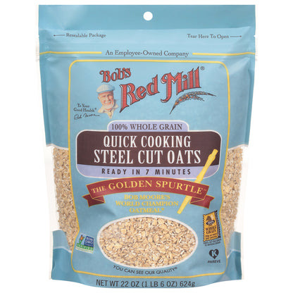 Bob's Red Mill Quick Cooking Steel Cut Oats 22 oz