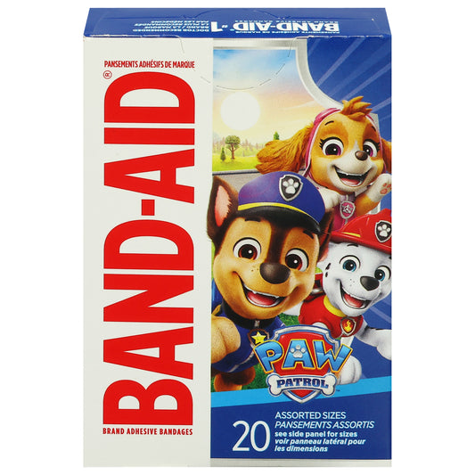 Band-Aid Paw Patrol Assorted Sizes Adhesive Bandages 20 Each