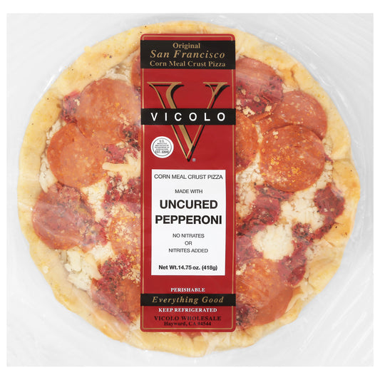 Vicolo Corn Meal Crust Uncured Pepperoni Pizza 14.75 oz