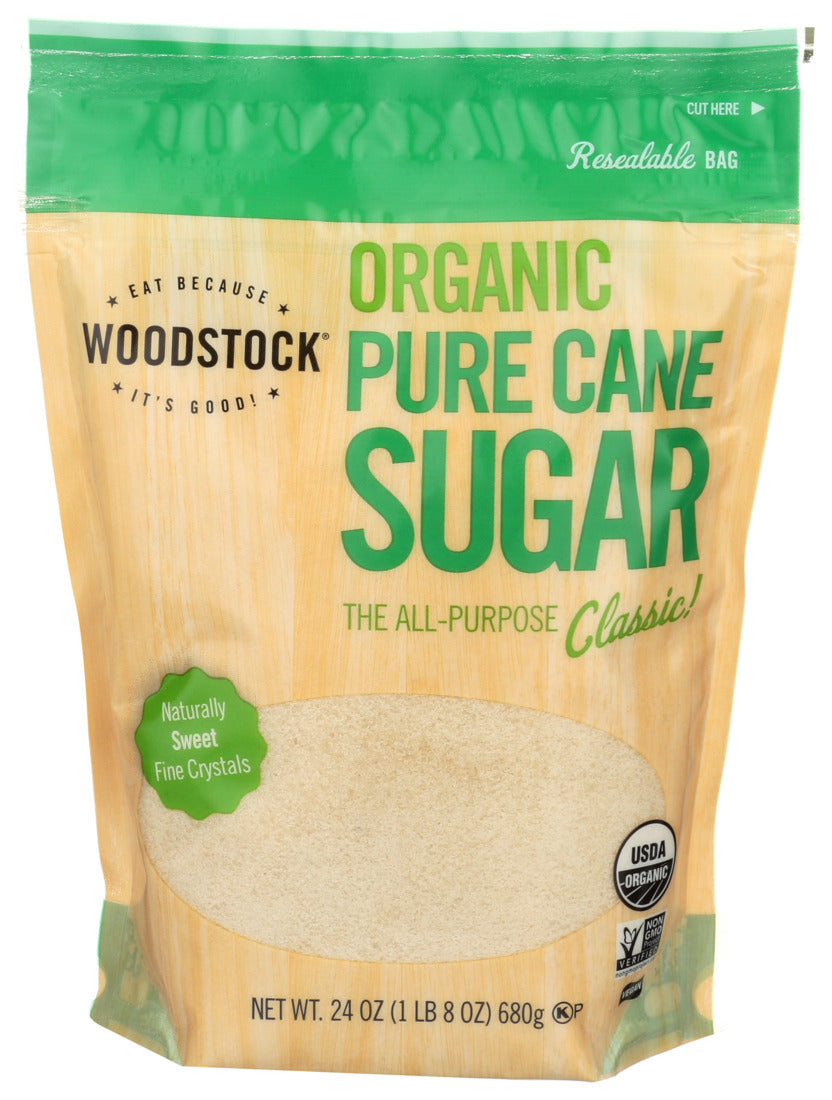 Woodstock Foods, Organic Pure Cane Sugar, 24 Oz