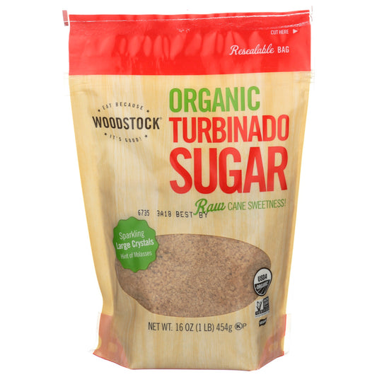 Woodstock Foods, Organic Turbinado Sugar, 16 Oz