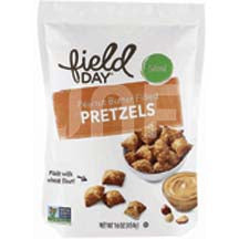 Field Day Pretzels, Peanut Butter Filled, Salted 16 Oz