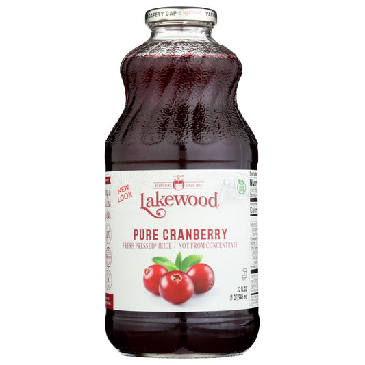 Lakewood, Pure Cranberry Juice, 32 Oz